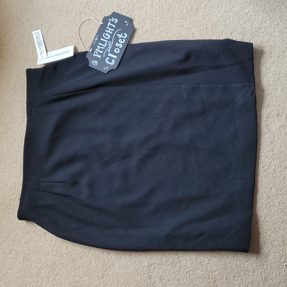 Evan Picone Pencil Skirt Black 12 New Lined